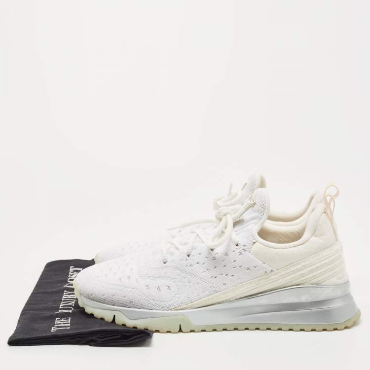 مملوكة مسبقًا Louis Vuitton White Knit Fabric V.N.R Sneakers Size 42