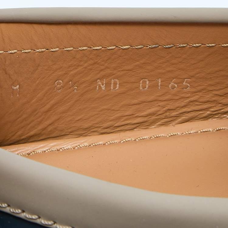 Pre Owned Louis Vuitton Tricolor Leather Hockenheim Loafers Size 42.5