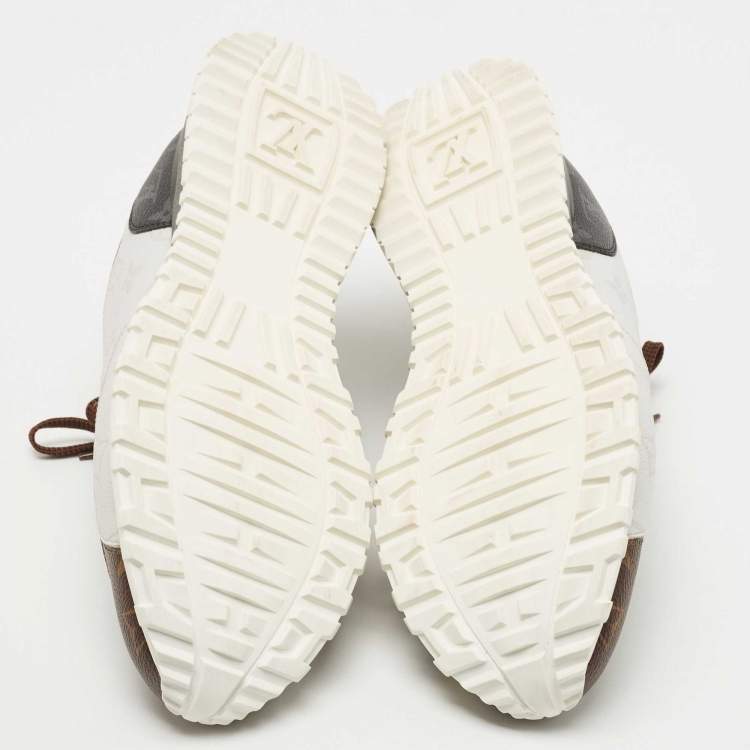 Pre Owned Louis Vuitton Brown Monogram Canvas Runaway Sneakers Size 42.5