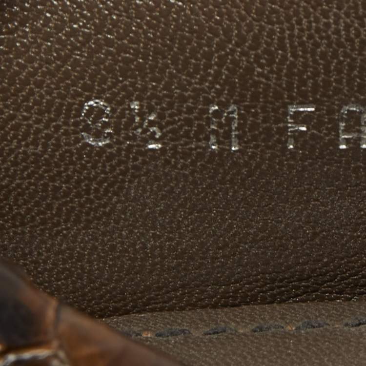 مملوكة مسبقًا Louis Vuitton Two Tone Python Monte Carlo Loafers Size 42.5