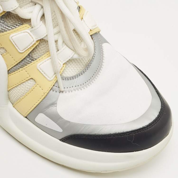 Pre Owned Louis Vuitton Multicolor Mesh and Leather Archlight Low Top Sneakers Size 40.5