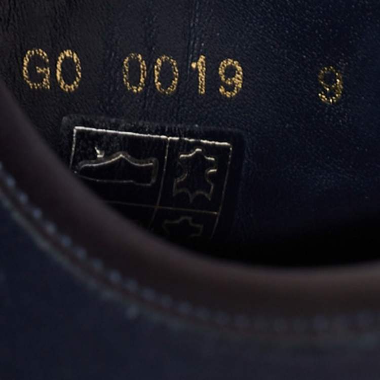 Pre Owned Louis Vuitton Navy Blue Leather Low Top Sneakers Size 43 