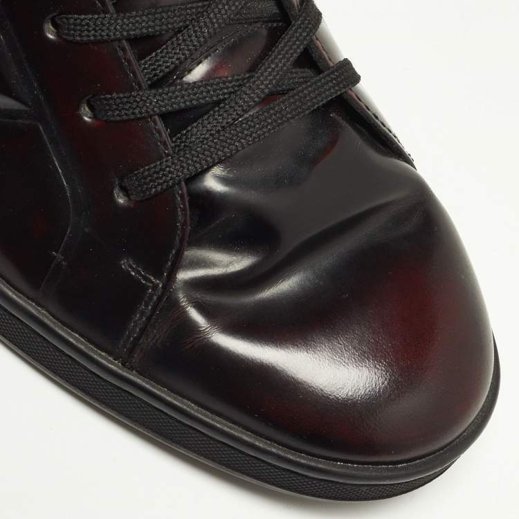 مملوكة مسبقًا Louis Vuitton Two Tone Leather High Top Sneakers Size 42