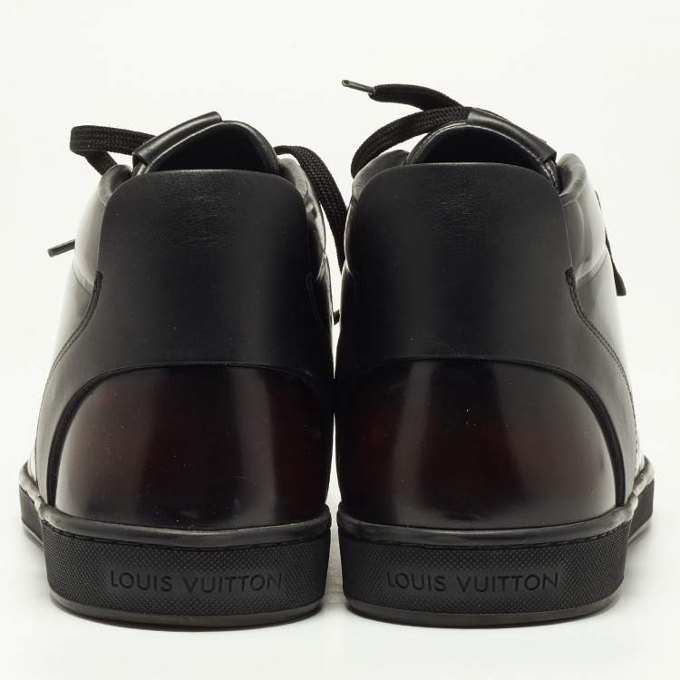 مملوكة مسبقًا Louis Vuitton Two Tone Leather High Top Sneakers Size 42
