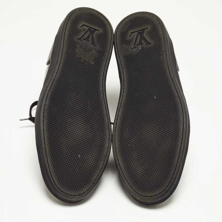 مملوكة مسبقًا Louis Vuitton Two Tone Leather High Top Sneakers Size 42