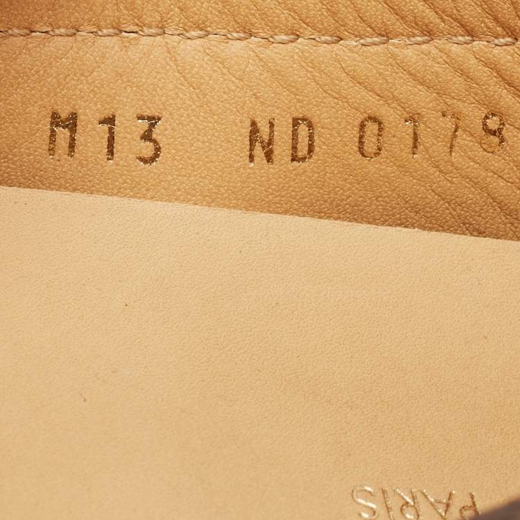 Pre Owned Louis Vuitton Brown Monogram Canvas Slip On Loafers Size 47