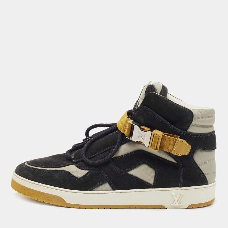 LOUIS VUITTON High Top Suede Sneaker Black