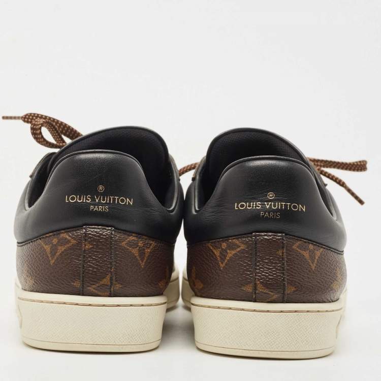 Pre Owned Louise Vuitton Brown Monogram Canvas Low Top Sneakers Size 40