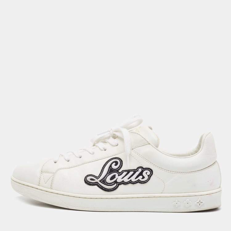 Louis Vuitton White Leather Rivoli Sneakers Size 42 Louis Vuitton