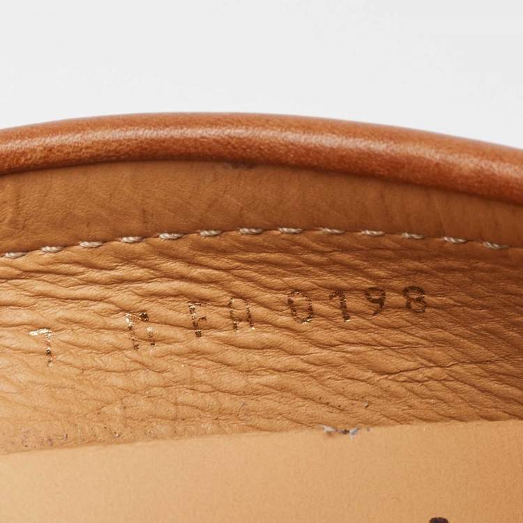 Pre Owned Louis Vuitton Brown Leather Monte Carlo Loafers Size 41