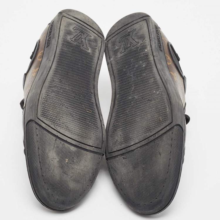 Pre Owned Louis Vuitton Brown Monogram Canvas Slalom Low Top Sneakers Size 42.5