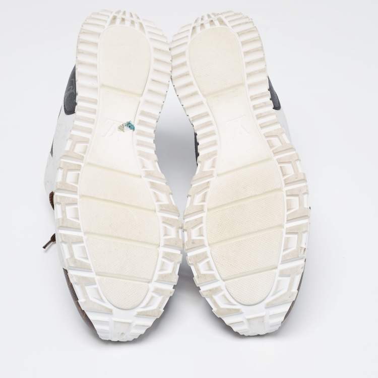 Pre Owned Louis Vuitton Tricolor Monogram Canvas Run Away Sneakers Size 45