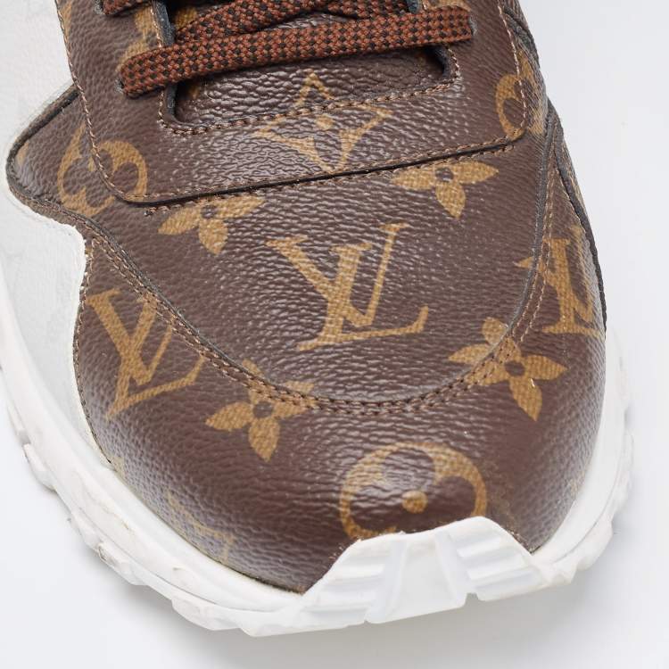 Pre Owned Louis Vuitton Tricolor Monogram Canvas Run Away Sneakers Size 45