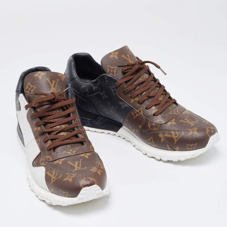 Pre Owned Louis Vuitton Tricolor Monogram Canvas Run Away Sneakers Size 45