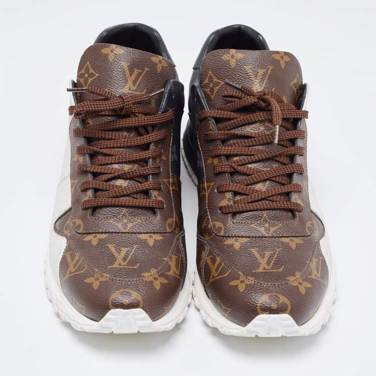 Pre Owned Louis Vuitton Tricolor Monogram Canvas Run Away Sneakers Size 45