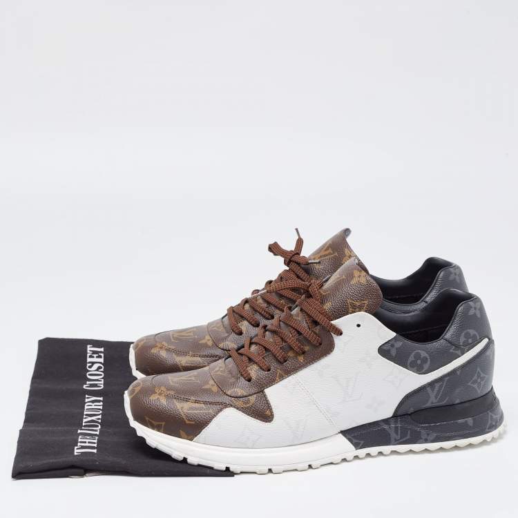 Pre Owned Louis Vuitton Tricolor Monogram Canvas Run Away Sneakers Size 45