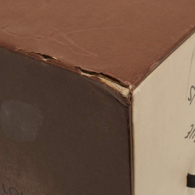 Pre Owned Louis Vuitton Brown/Black Monogram Canvas and Leather Match Up Sneakers Size 42.5