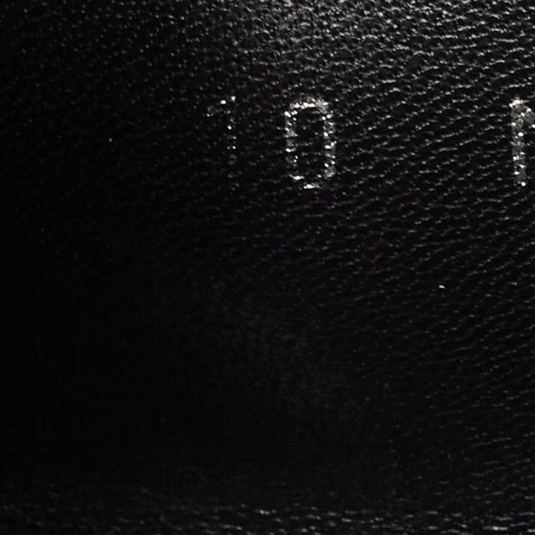 Pre Owned Louis Vuitton Black Leather Hockenheim Loafers Size 44