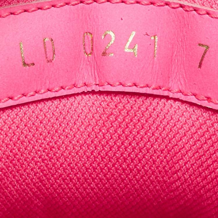 Pre Owned Louis Vuitton Neon Pink/Brown Monogram Leather and Canvas LV Trainer Sneakers Size 41