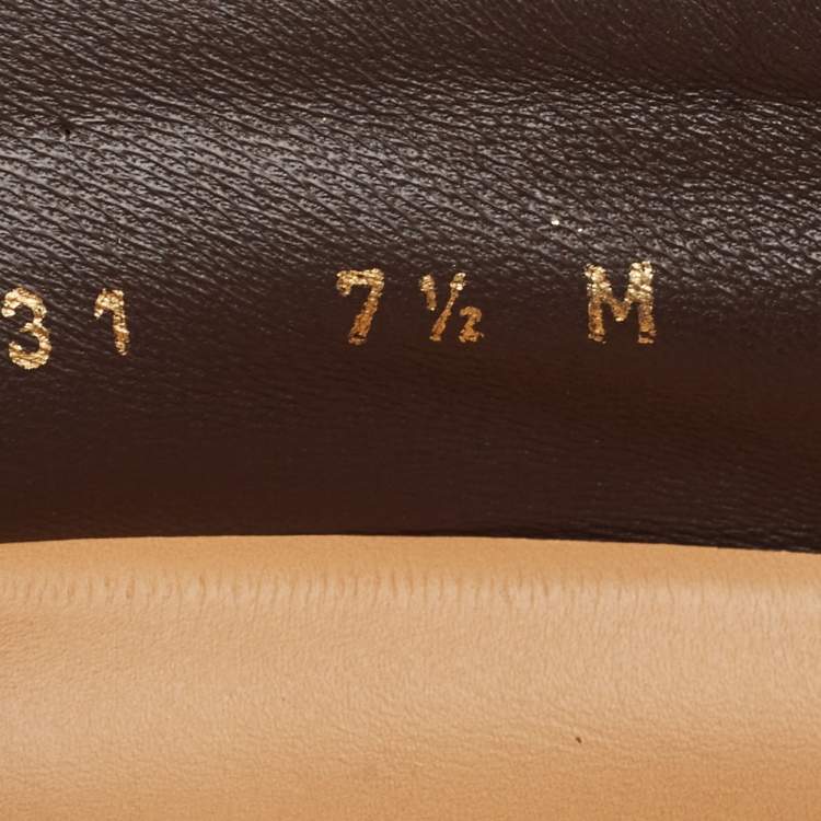 مملوكة مسبقًا Louis Vuitton Brown Leather Slip On Loafers Size 41.5 
