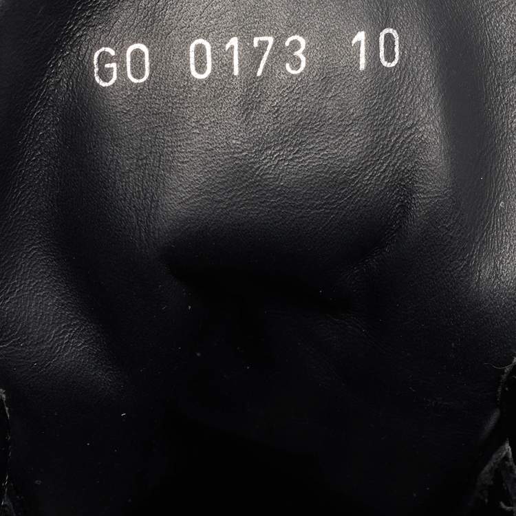 مملوكة مسبقًا Louis Vuitton Black/Grey Fabric and Leather Trainer High Top Sneakers Size  44