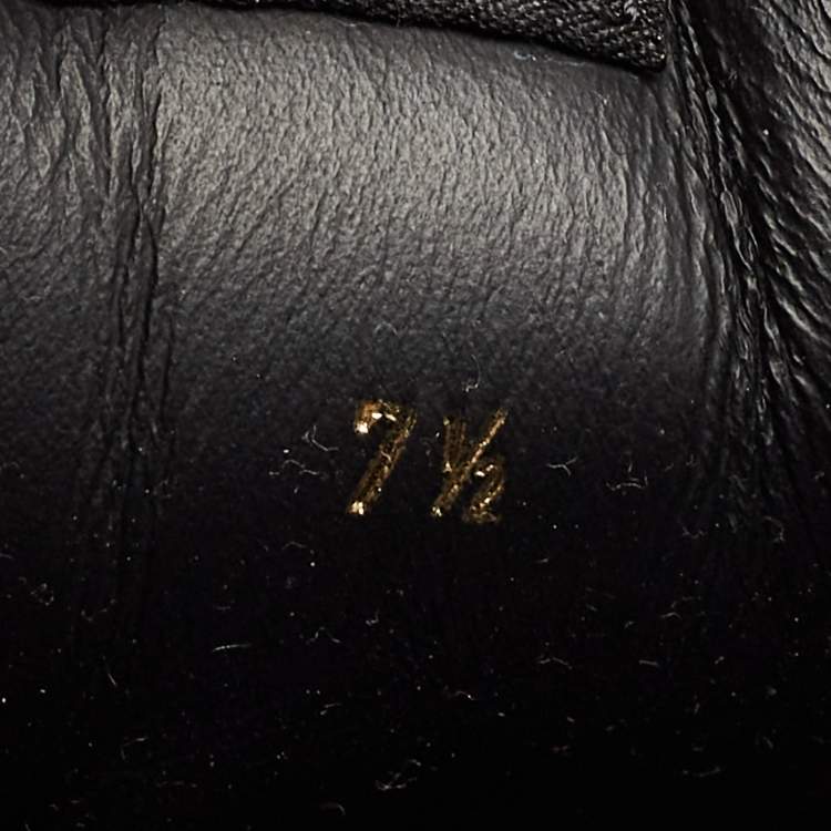 Pre Owned Louis Vuitton Black Monogram PVC and Leather Runaway Sneakers Size 41.5