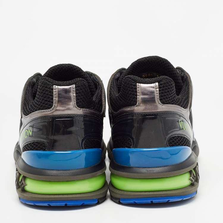 مملوكة مسبقًا Louis Vuitton Two Tone Patent Leather and Mesh LV Trail Sneakers Size 44