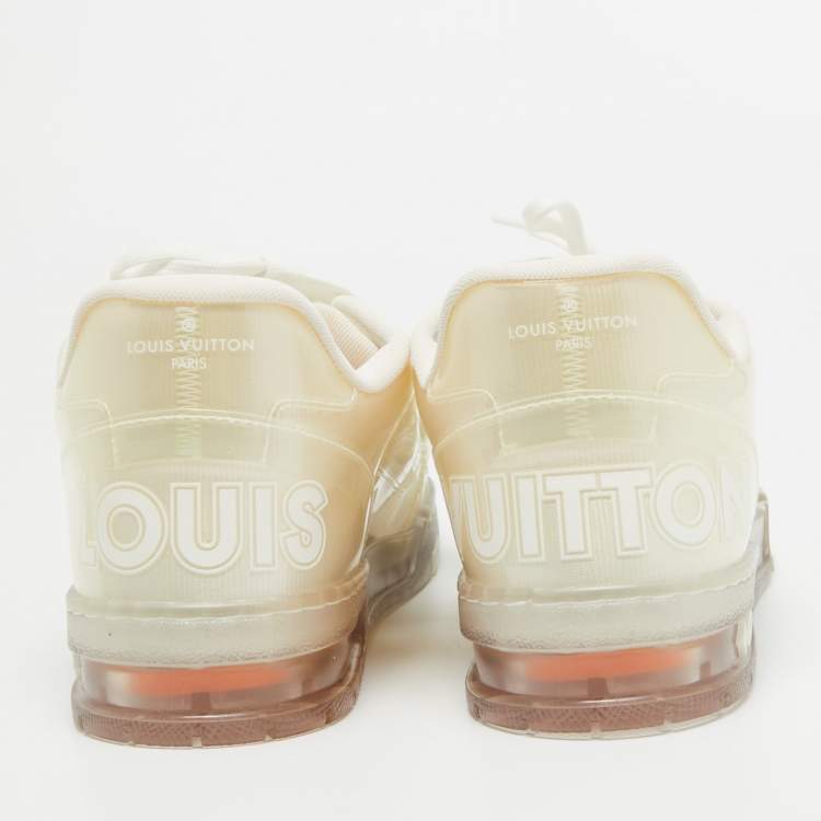 Pre Owned Louis Vuitton Transparent PVC Trainer Low Top Sneakers Size 41