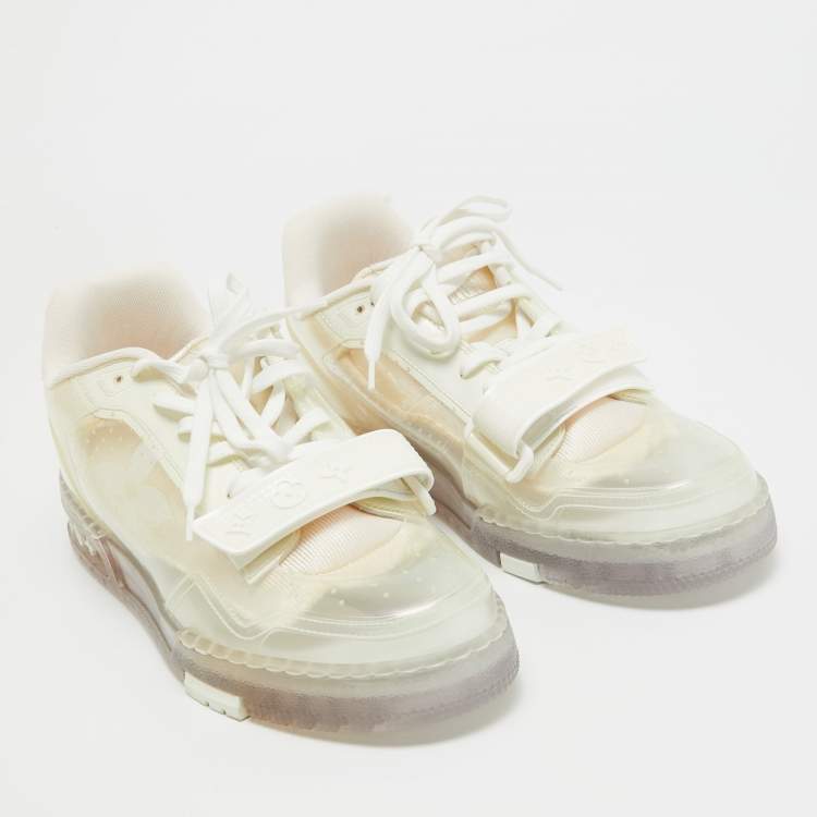 Pre Owned Louis Vuitton Transparent PVC Trainer Low Top Sneakers Size 41