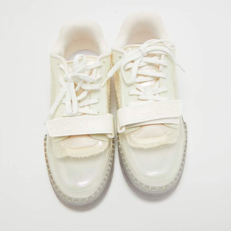 Pre Owned Louis Vuitton Transparent PVC Trainer Low Top Sneakers Size 41