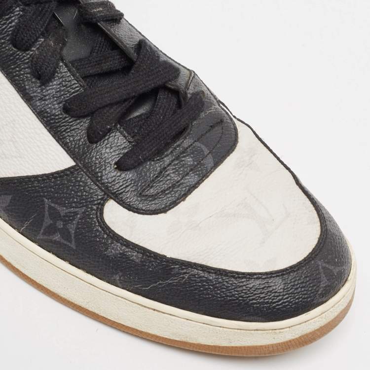مملوكة مسبقًا Louis Vuitton Tricolor Monogram Canvas and Leather Rivoli Sneakers Size 44