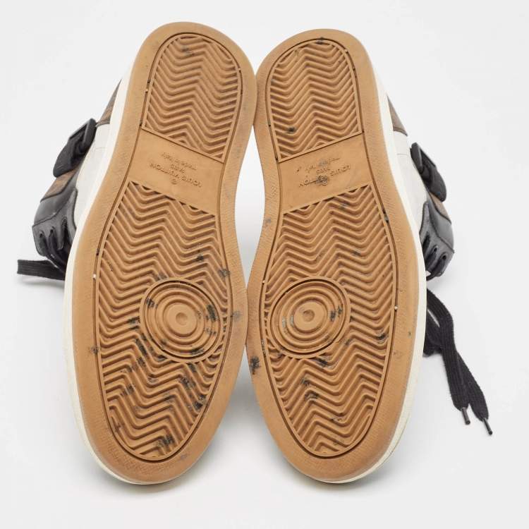 مملوكة مسبقًا Louis Vuitton Tricolor Monogram Canvas and Leather Rivoli Sneakers Size 44