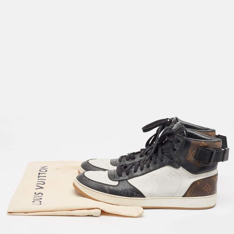مملوكة مسبقًا Louis Vuitton Tricolor Monogram Canvas and Leather Rivoli Sneakers Size 44