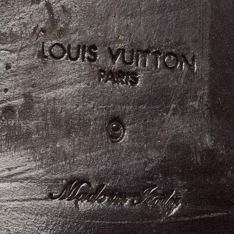Pre Owned Louis Vuitton Brown Leather Major Slip On Loafers Size 43
