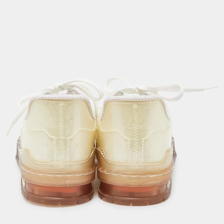 Pre Owned Louis Vuitton Transparent Monogram PVC Trainer Sneakers Size 41