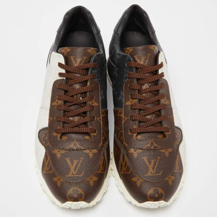 مملوكة مسبقًا Louis Vuitton Tri Color Monogram Canvas Run Away Low Top Sneakers Size 41.5