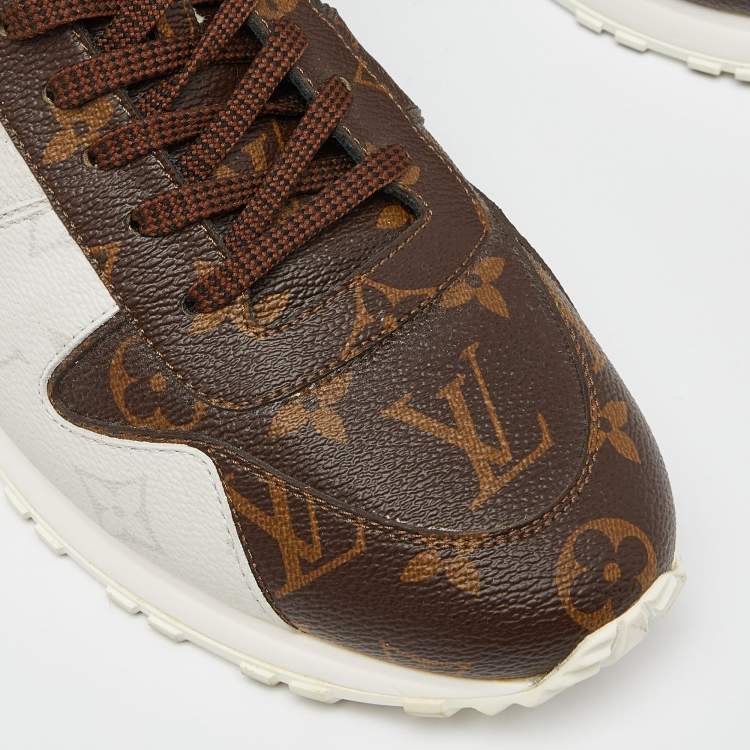 مملوكة مسبقًا Louis Vuitton Tri Color Monogram Canvas Run Away Low Top Sneakers Size 41.5