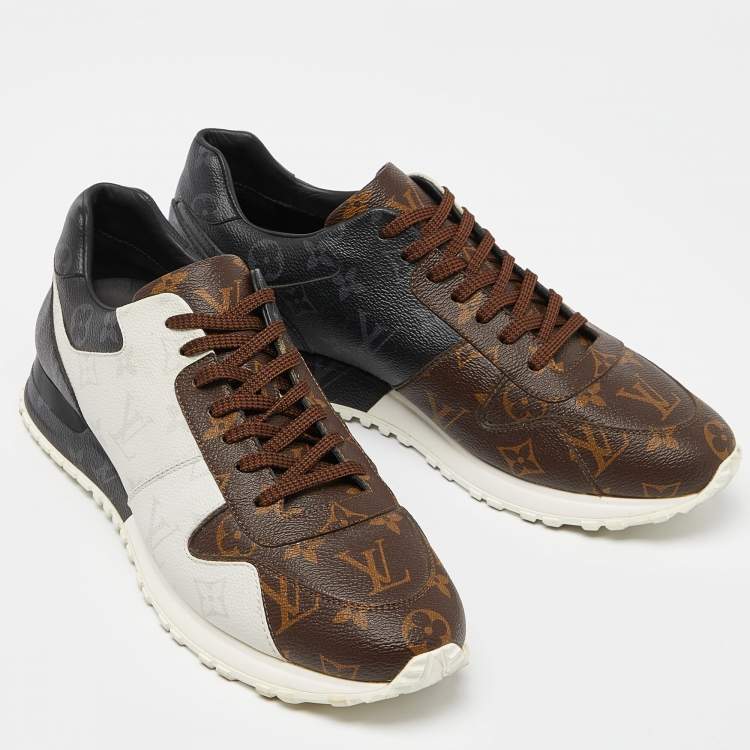مملوكة مسبقًا Louis Vuitton Tri Color Monogram Canvas Run Away Low Top Sneakers Size 41.5