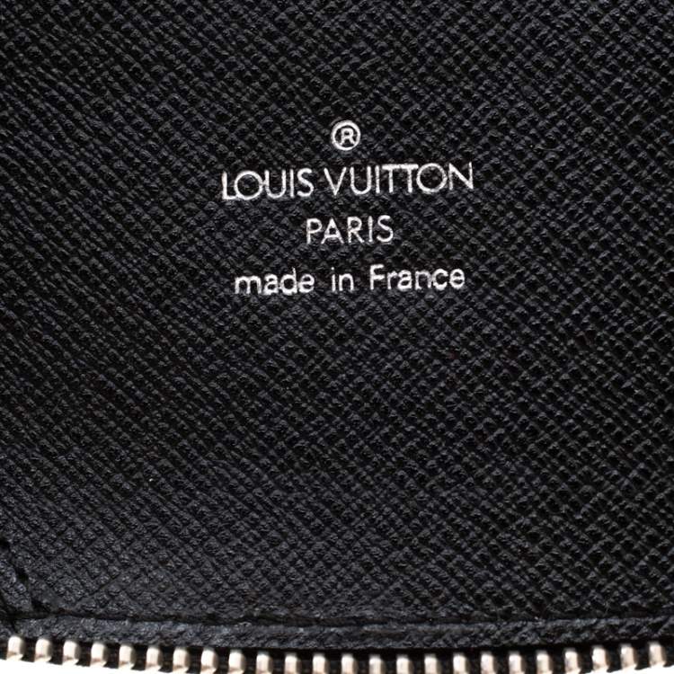 Pre Owned Louis Vuitton Black Taiga Leather Atoll Travel Organizer