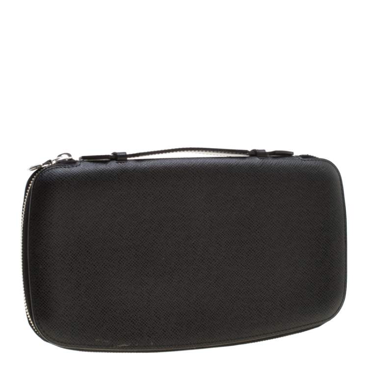 Pre Owned Louis Vuitton Black Taiga Leather Atoll Travel Organizer