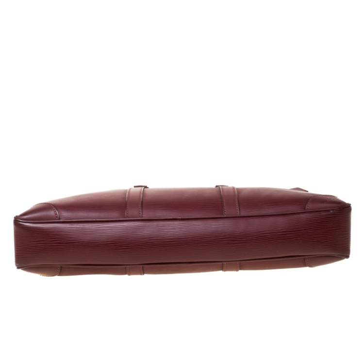 Pre Owned Louis Vuitton Bordeaux Epi Leather Porte-Documents Voyage Bag