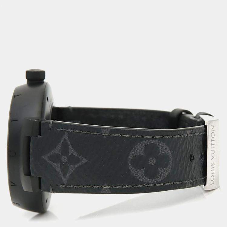 مملوكة مسبقًا Louis Vuitton Tambour Q1D22 Automatic Stainless Steel Men's Wristwatch 41.5 mm