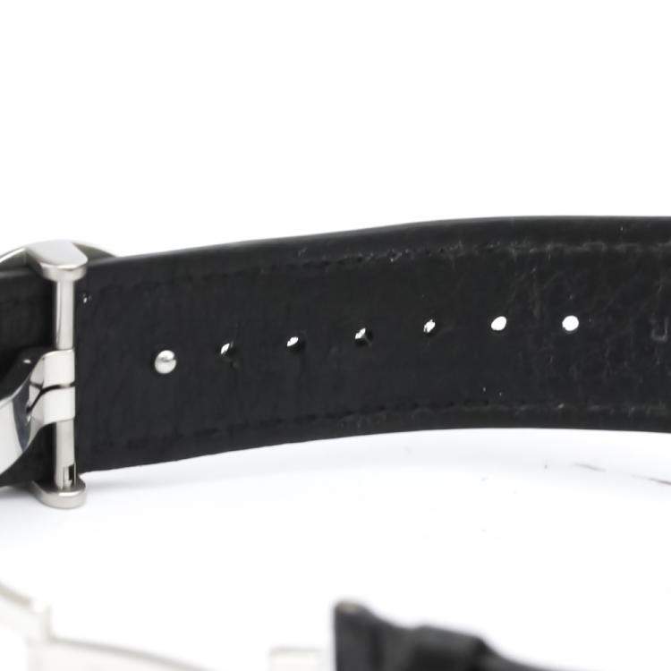 Pre Owned Louis Vuitton Gray Stainless Steel Fifty Five GMT Automatic Q6D30 Men's Wristwatch 41 MM