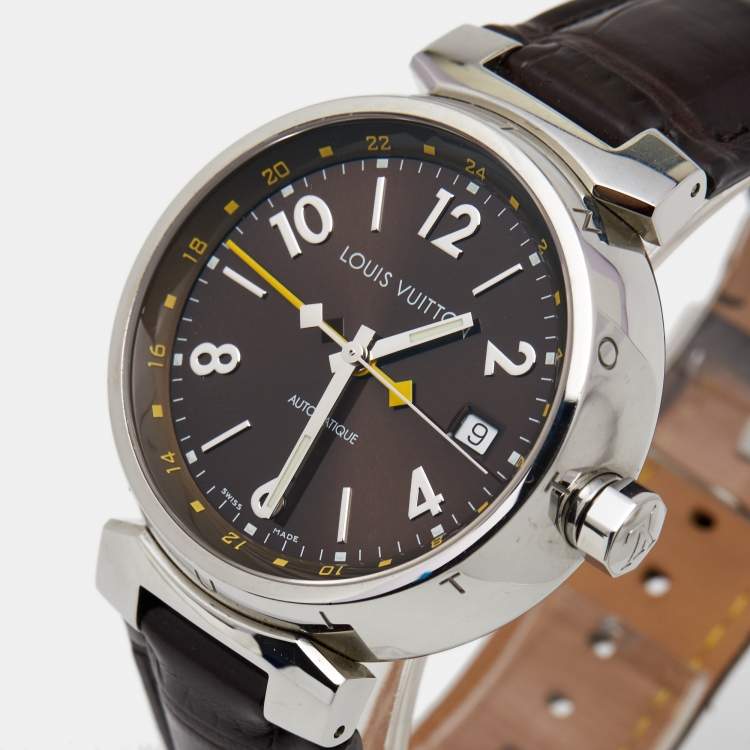 Louis Vuitton Tambour GMT Automatic 39mm Q1131 Steel Watch