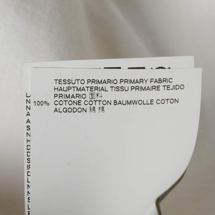 Pre Owned Maison Martin Margiela White Cotton Crew Neck T-Shirt XL
