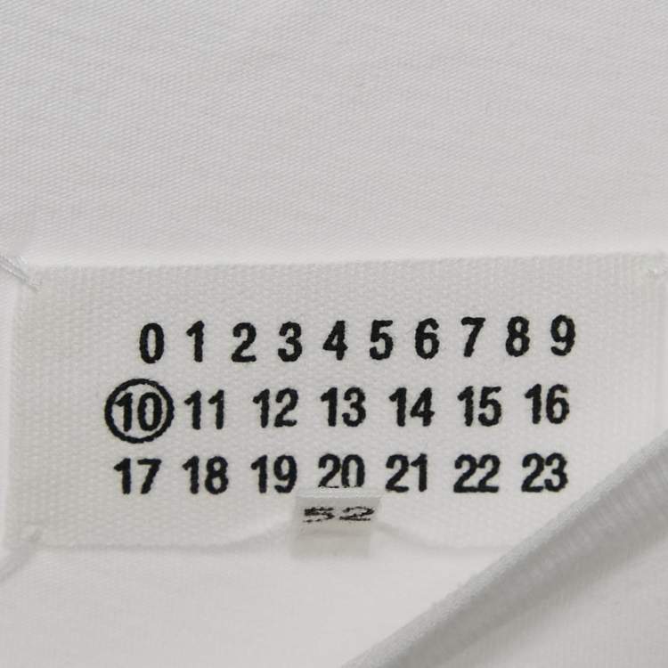 Pre Owned Maison Martin Margiela White Cotton Crew Neck T-Shirt XL