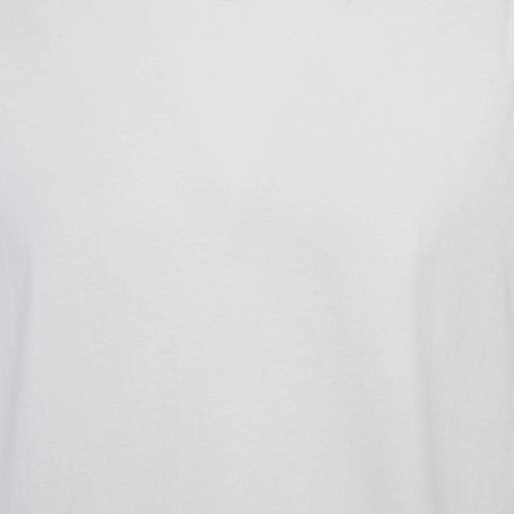 Pre Owned Maison Martin Margiela White Cotton Crew Neck T-Shirt XL