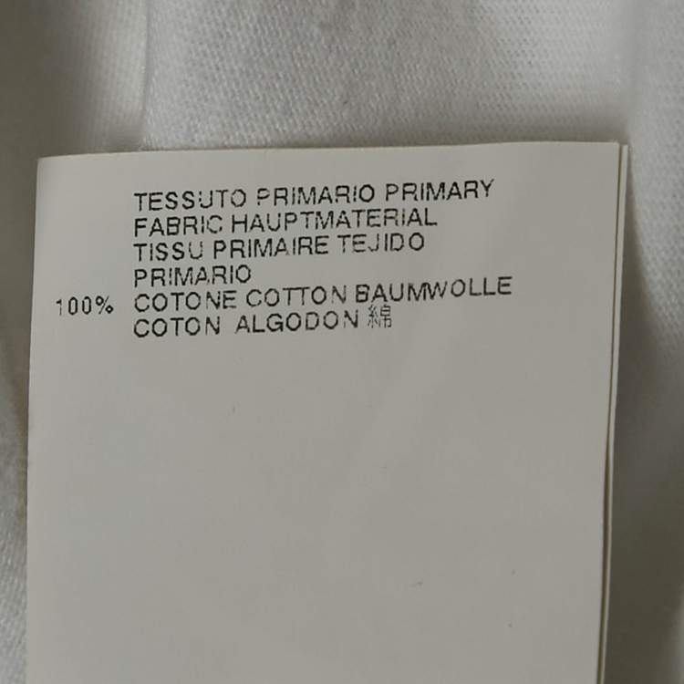 Pre Owned Maison Martin Margiela White Jersey Crewneck T-Shirt XL