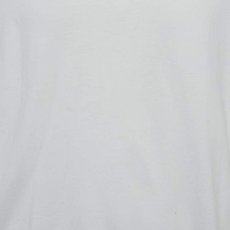 Pre Owned Maison Martin Margiela White Jersey Crewneck T-Shirt XL