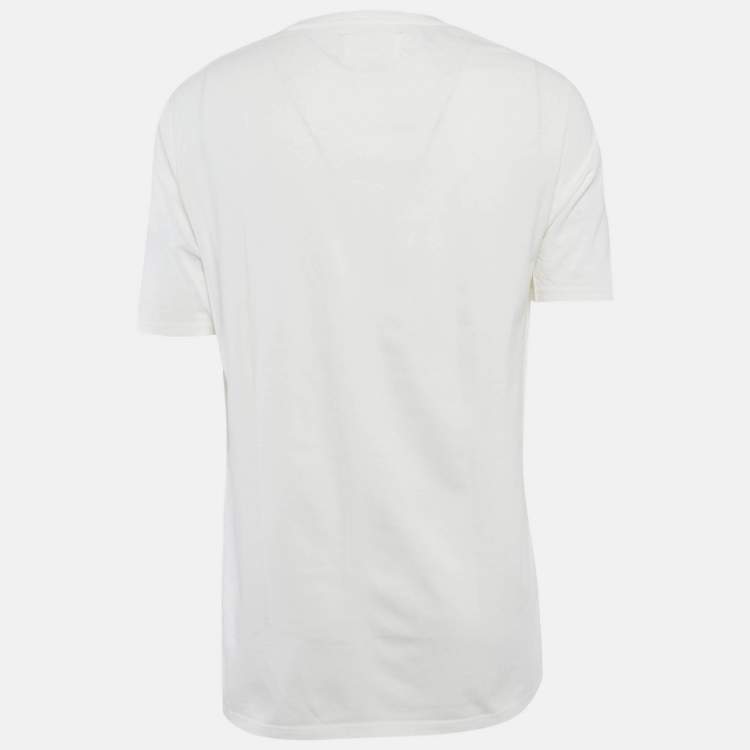 مملوكة مسبقًا Maison Martin Margiela Off-White Cotton Knit T-Shirt XL